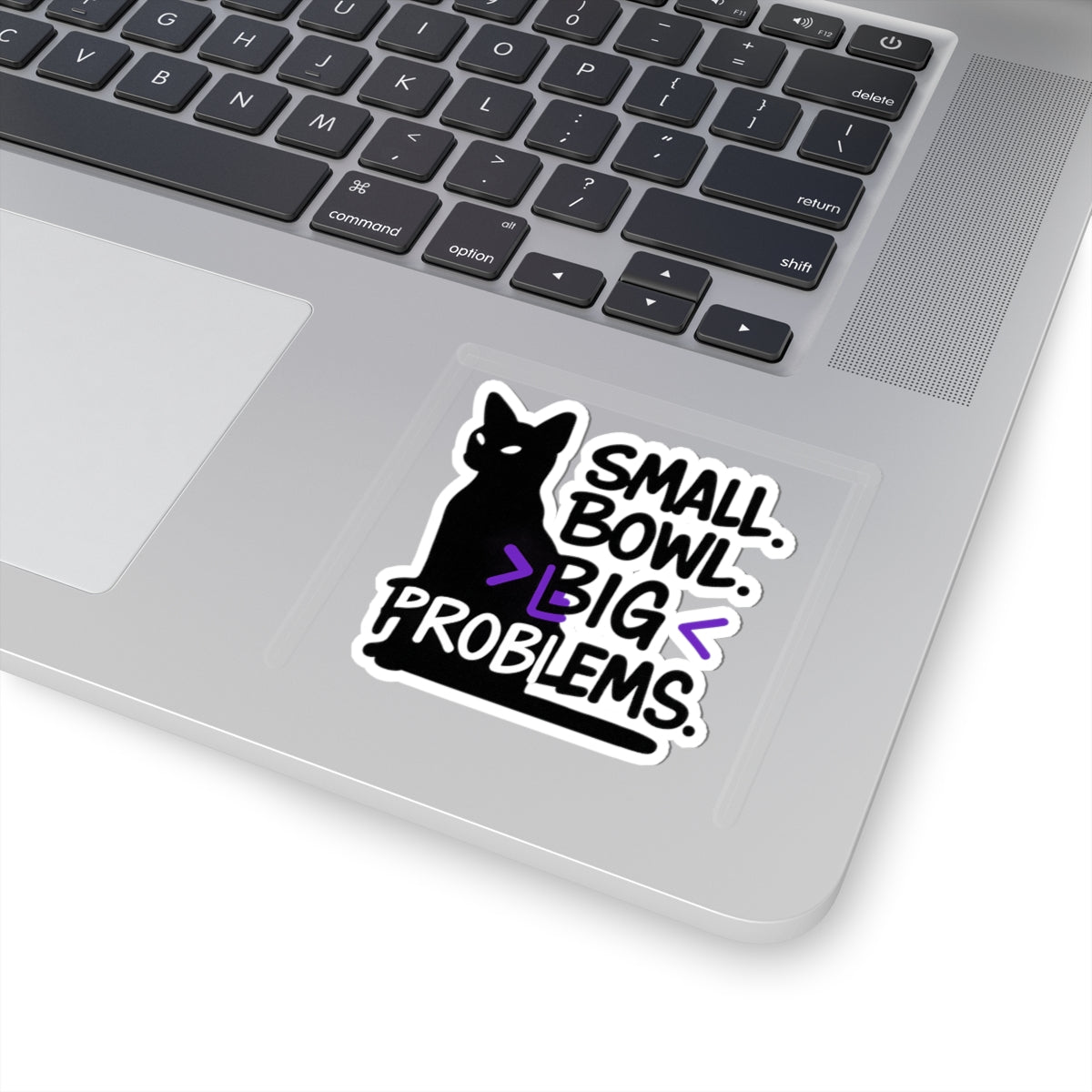 Cat-Themed Kiss-Cut Stickers | Small Bowl Big Problems | Fun Pet Lovers Decor, Gifts for Cat Owners, Laptop Accessories, Party Favors, [...]