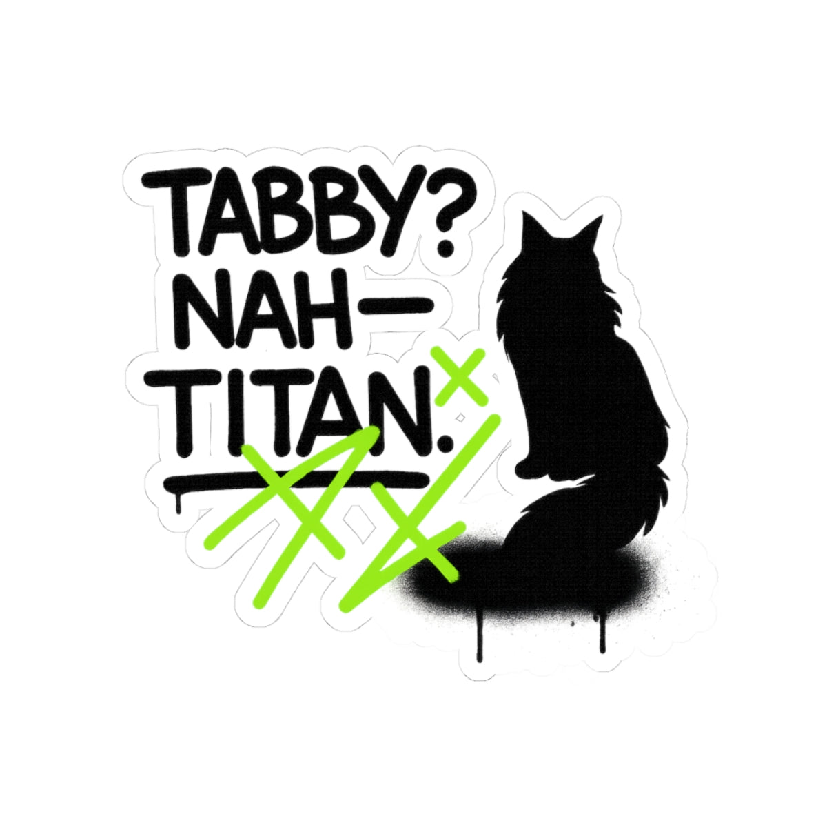 Cat-Themed Kiss-Cut Stickers, Whimsical Cat Stickers, Fun Laptop Sticker, Cute Cat Lover Gift, Pet Owner Accessories