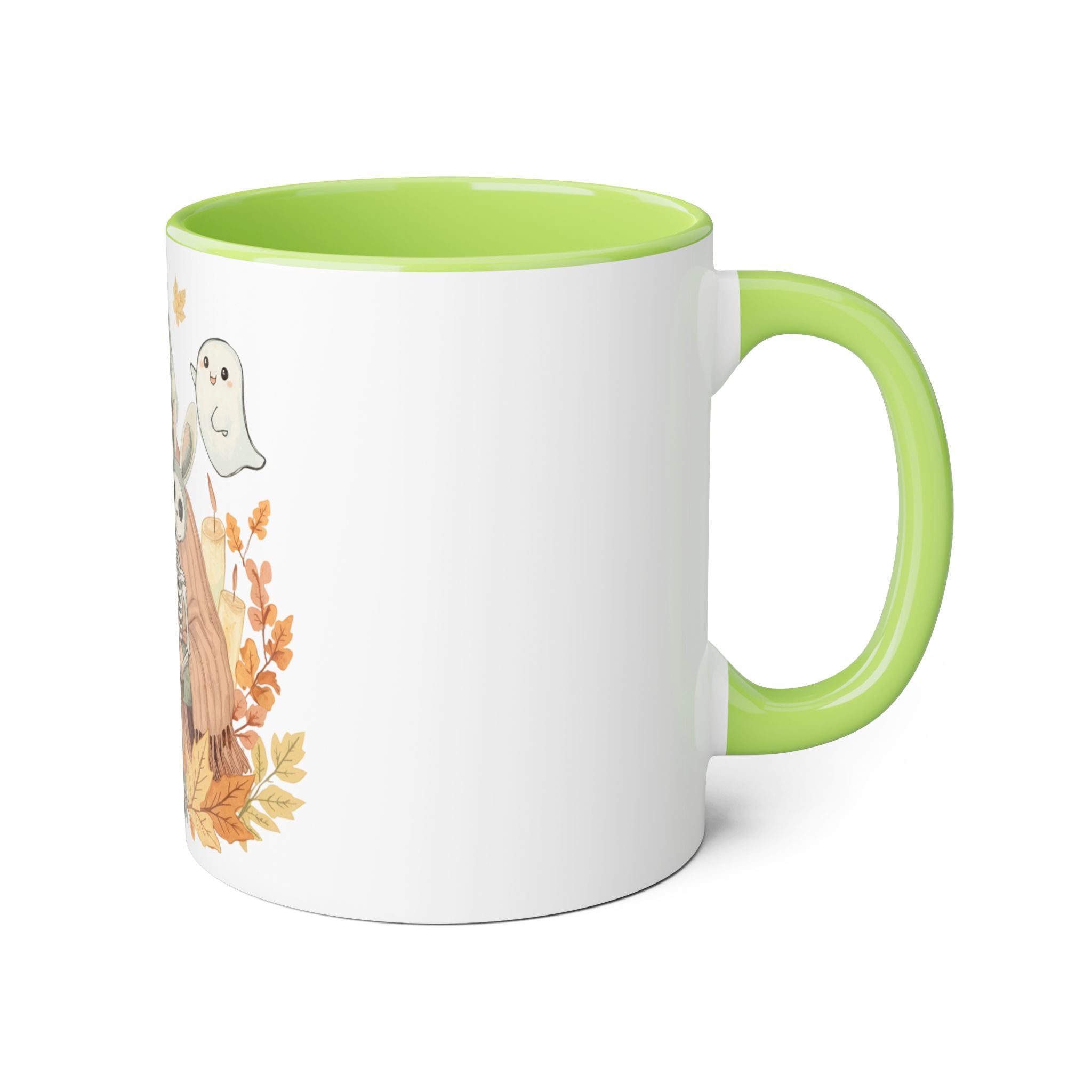 Autumnal Witch Accent Mug, Cozy Hot Beverage Cup, Halloween Decor, Unique Gift, Cute Coffee Mug