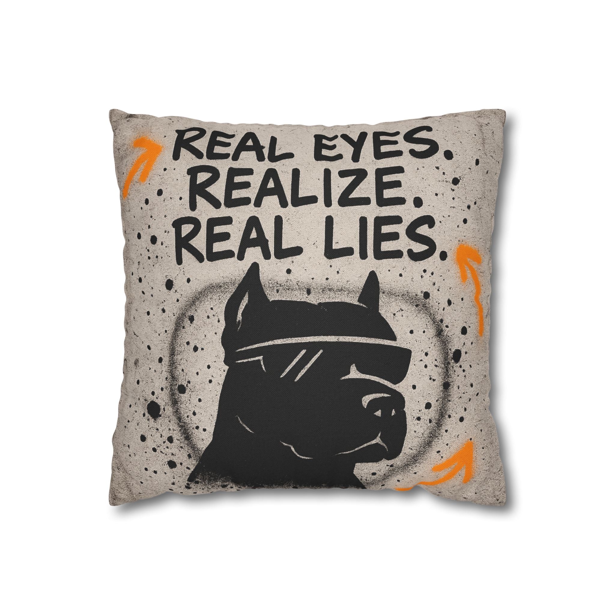 Bold Statement Pillowcase: Stylish Home Decor, Gift for Dog Lovers, Inspirational Decor, Cozy Living Room Accent, Unique Throw Pillow