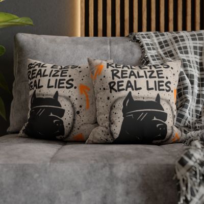 Bold Statement Pillowcase: Stylish Home Decor, Gift for Dog Lovers, Inspirational Decor, Cozy Living Room Accent, Unique Throw Pillow